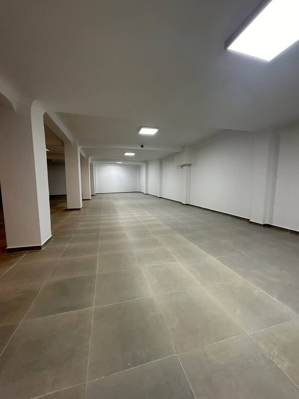 Grand espace sous plafond lumineux